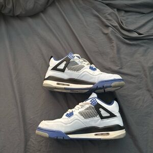 Jordan Blue and White Sneakers